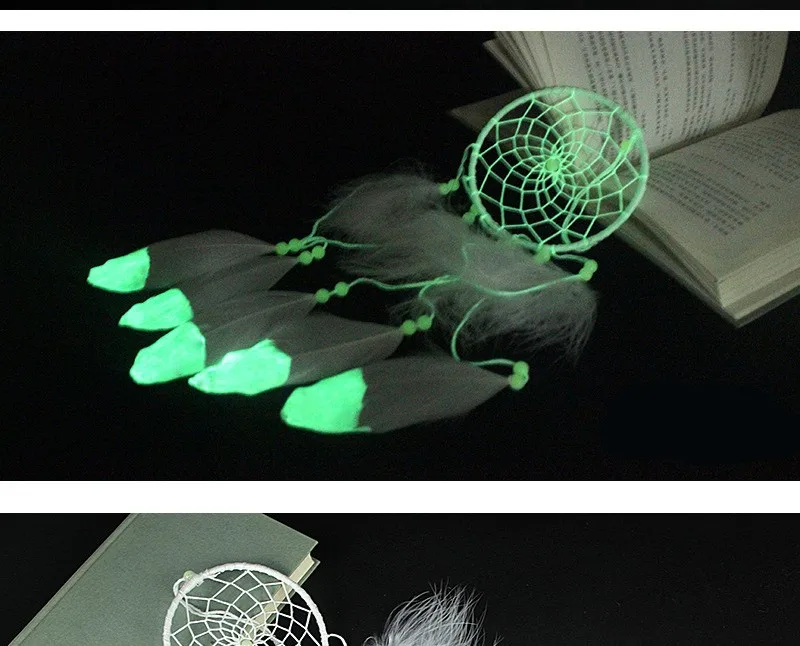MIAMOR индийский флуоресцентный Ловец снов Noctilucous Wind Chimes& Home настенный подвесной кулон орнамент Ловец снов подарок Amor079