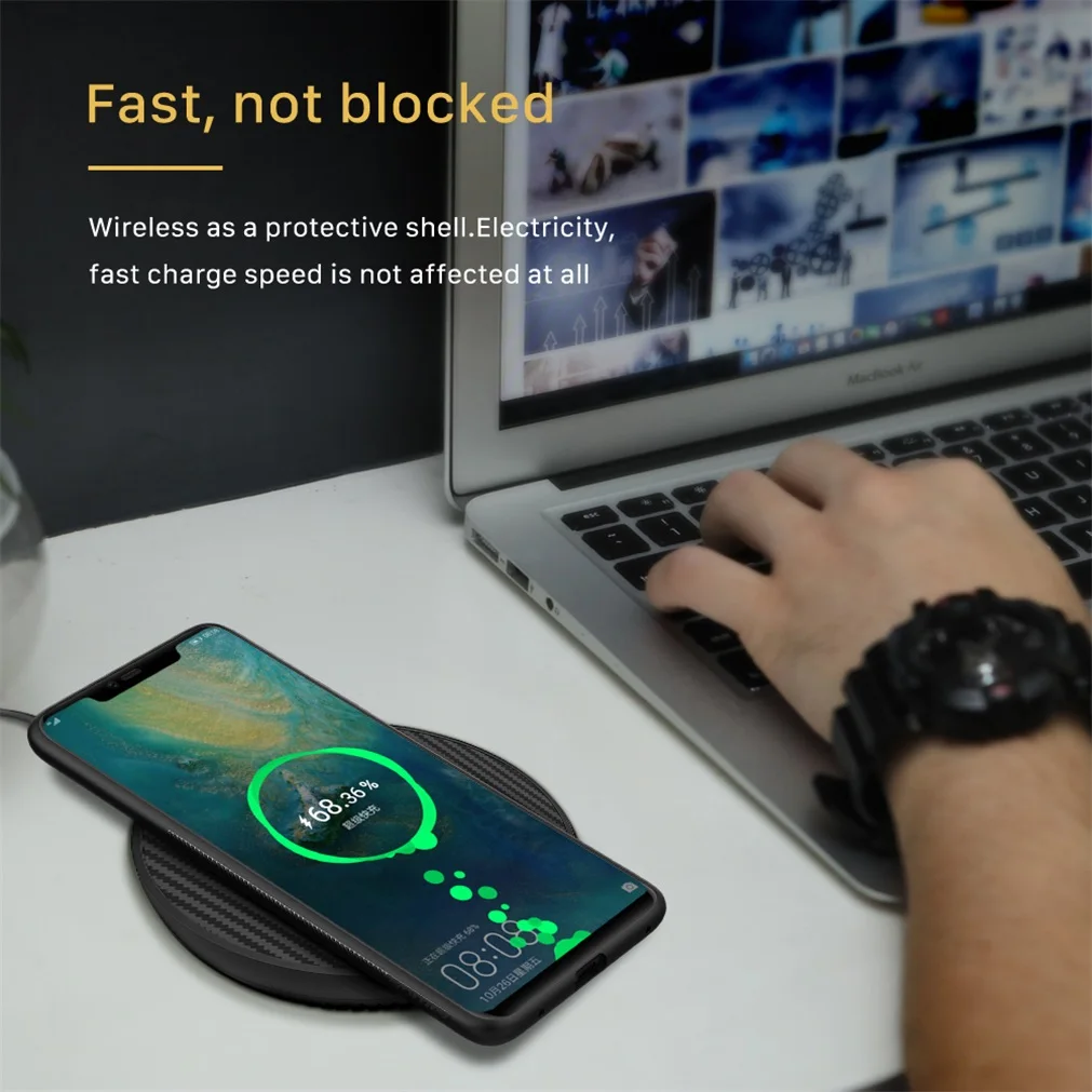 Для huawei mate 20 Pro чехол NILLKIN светоотражающий Чехол Поддержка беспроводной зарядки ПК задняя крышка для huawei mate 20 Pro Чехол