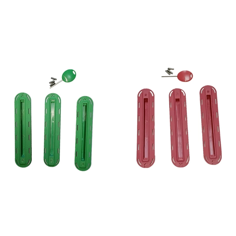 

6Pcs for Futures Fins Box Surfboard Accessories Surfboard Colorful Future Fins Plug with Key Screws(Green&Red)
