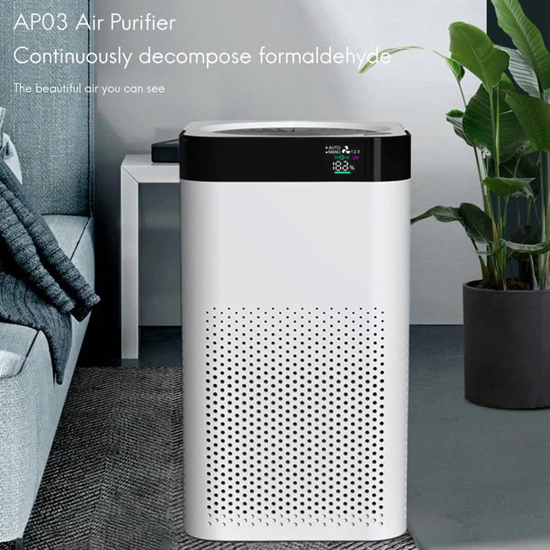 

Air Purifier for Home HEPA Filters Desktop Purifier Smart Dispaly and Night Light Rechargeable for Home and Office
