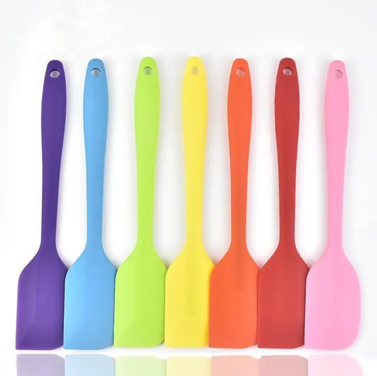 

30Pcs/lot Multicolor Food Grade Non Stick Butter Cooking Silicone Spatula Set Cookie Pastry Scraper Cake Baking Spatula Silicone