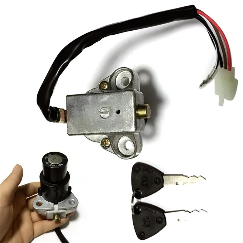 

1 компл. Замок зажигания мотоцикла 3 контакта 2 ключа подходит для DT125 R/TZR250/XT350/XT600