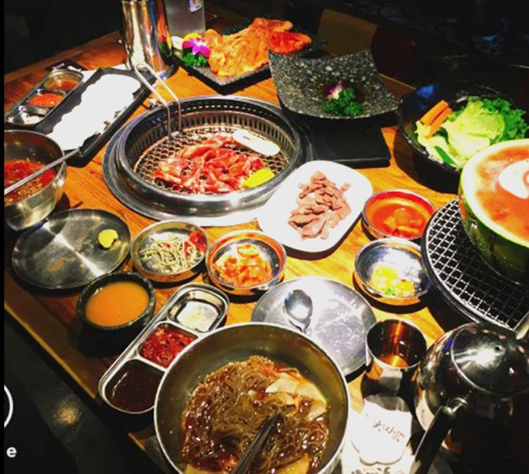 Уличный/внутренний корейский угольный гриль коммерческая печь для барбекю |