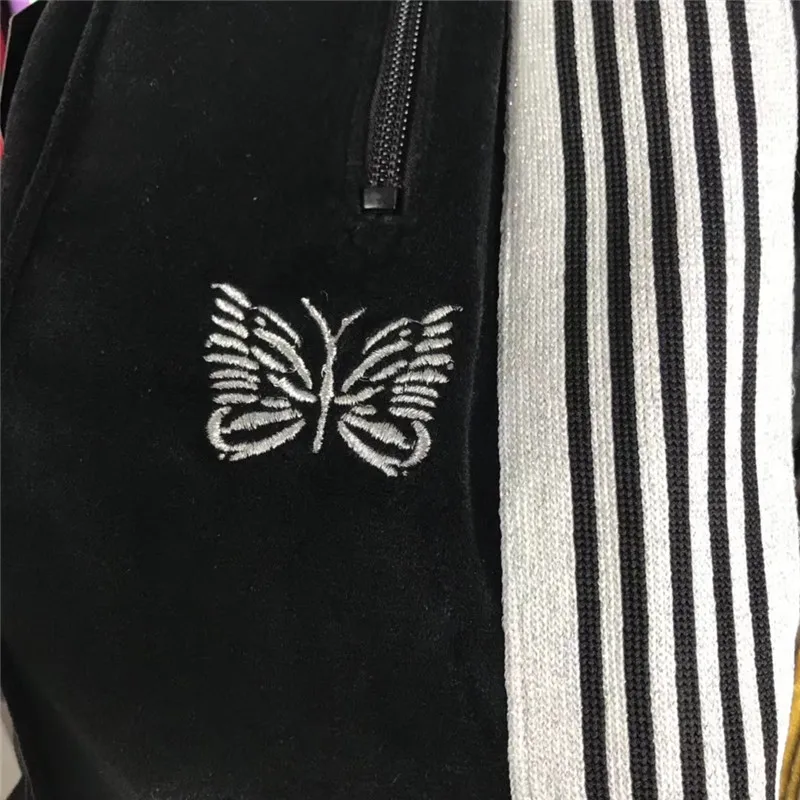 Вышивка AWGE иглы пот брюки для мужчин и женщин 1:1 Высокое качество бабочка