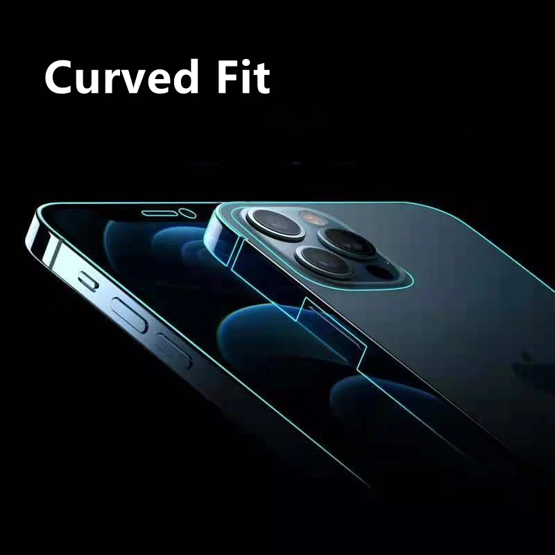 Гидрогелевая пленка с полным покрытием 100 шт. для iPhone 11/12/13Pro Max/Mini Защита экрана