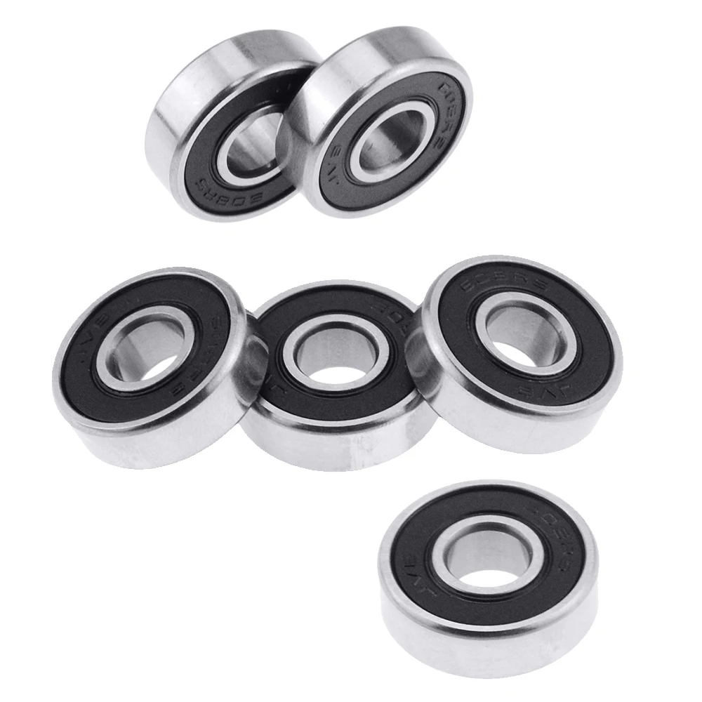 10 шт./компл. 608 2RS шарикоподшипник с глубоким желобом стальные герметичные