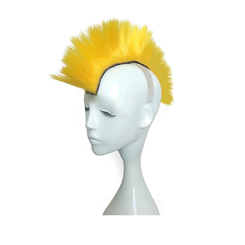 DIY мотоциклетный шлем дреды конский хвост коса панк волосы Toupee Mohawk моделирование