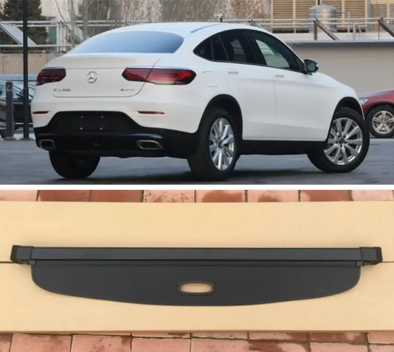 

For Mercedes-Benz GLC Class X253 C253 Coupe GLC200 GLC250 GLC300 2016-2021 Rear Trunk Security Screen Privacy Shield Cargo Cover