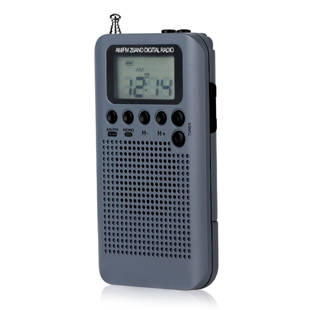 HRD 104 карман AM FM радио с 40 мм драйвер Динамик музыкальный 1 3 дюймов ЖК дисплей