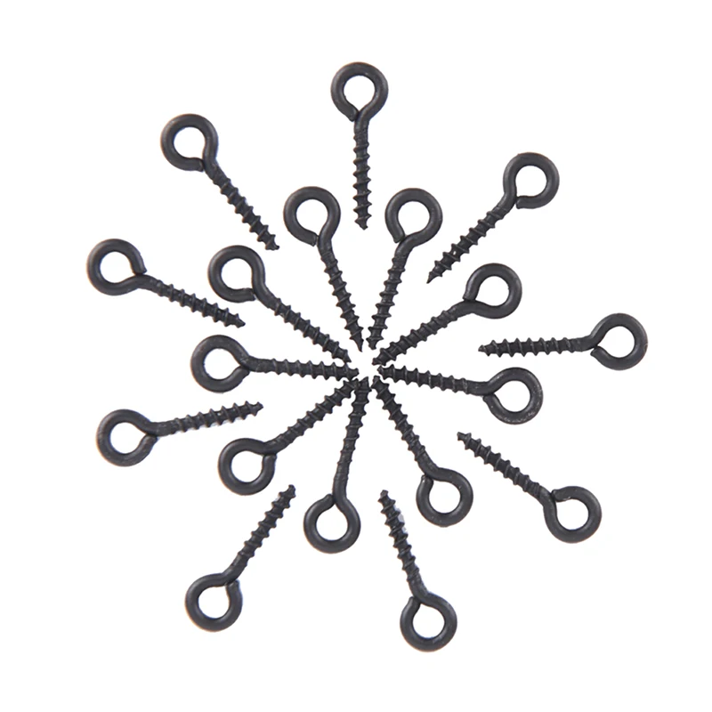 10 шт. винтовой колышек с кольцом поворотный D образный рыболовный крючок Клеммная