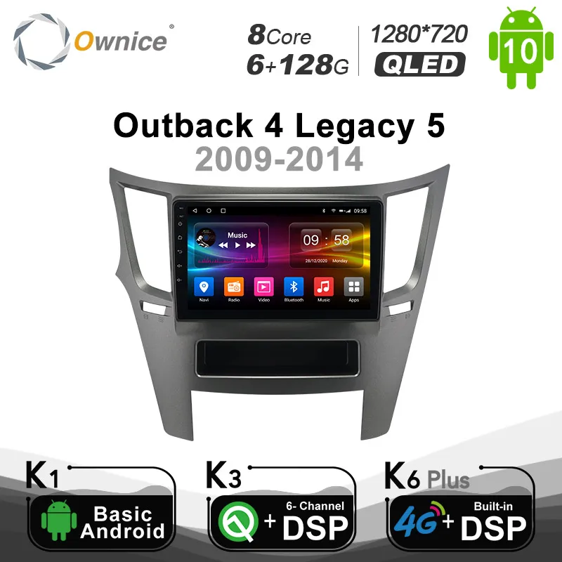 Автомобильное радио 6G + 128G Ownice Android 10 0 для Subaru Outback 4 Legacy 5 2009-2014 мультимедийное