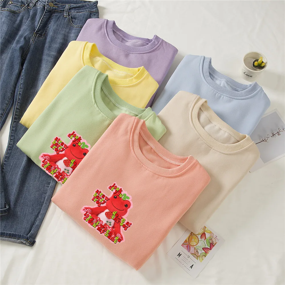 

Женская Симпатичная зимняя Осенняя толстовка с капюшоном