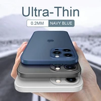 0 2mm ultra thin hard soft case for iphone 11 13 promax 12 mini x xr xsmax 6s 7 8 plus matte plastic drop protection back cover