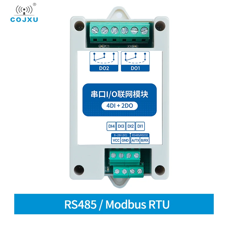 

MA01-AXCX4020(RS485) 4DI+2DO Modbus RTU Industrial Grade Serial Port I/O Networking Module RS485 Interface