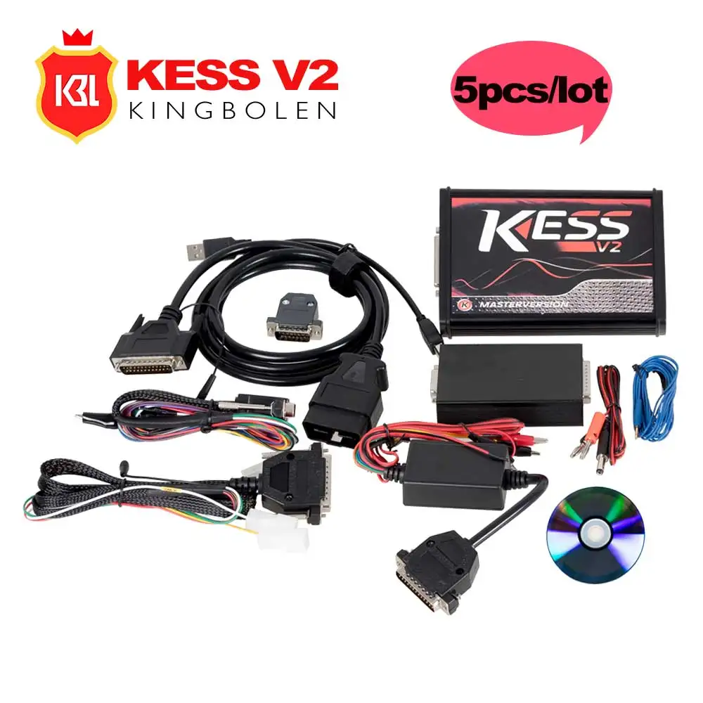5 шт./лот KESS V2 V2.47 V5.017 ЕС Красный Тип OBD2 ECU менеджер Тюнинг Комплект KESS V2 Master Kessv2 светодиодный ECU программист