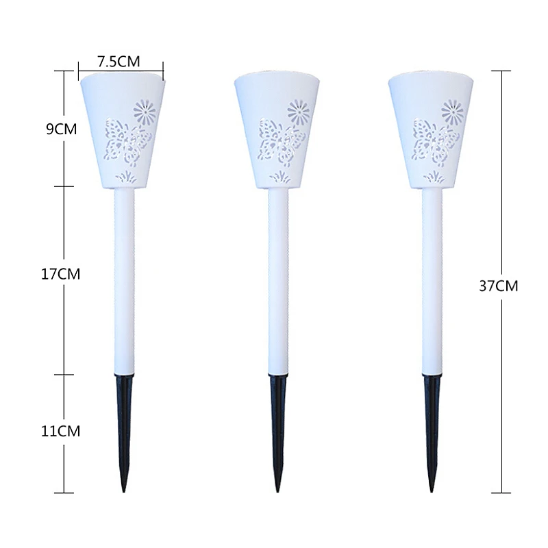 3 шт./компл. полый цветок бабочка дизайн Солнечный газон свет водонепроницаемый