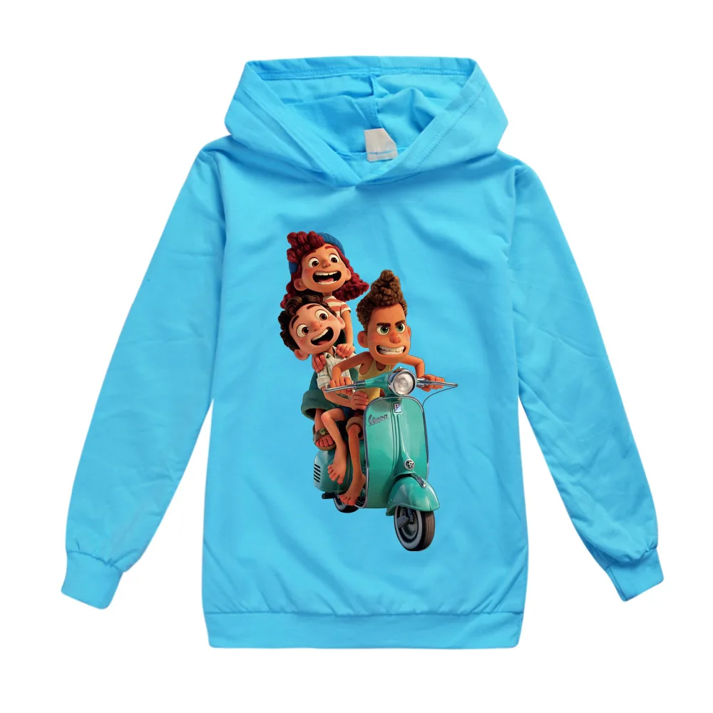 Toddler Fashion Autumn Hoodie Children Sweatshirts Kids Boy Girl Cartoon luca Streetwear Coat Cotton T-shirt Pullovers Jacket |