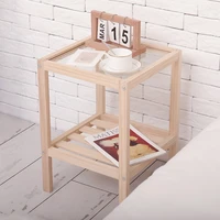 small coffee table side cabinet sofa side table side table solid wood corner table living room square mini small square table