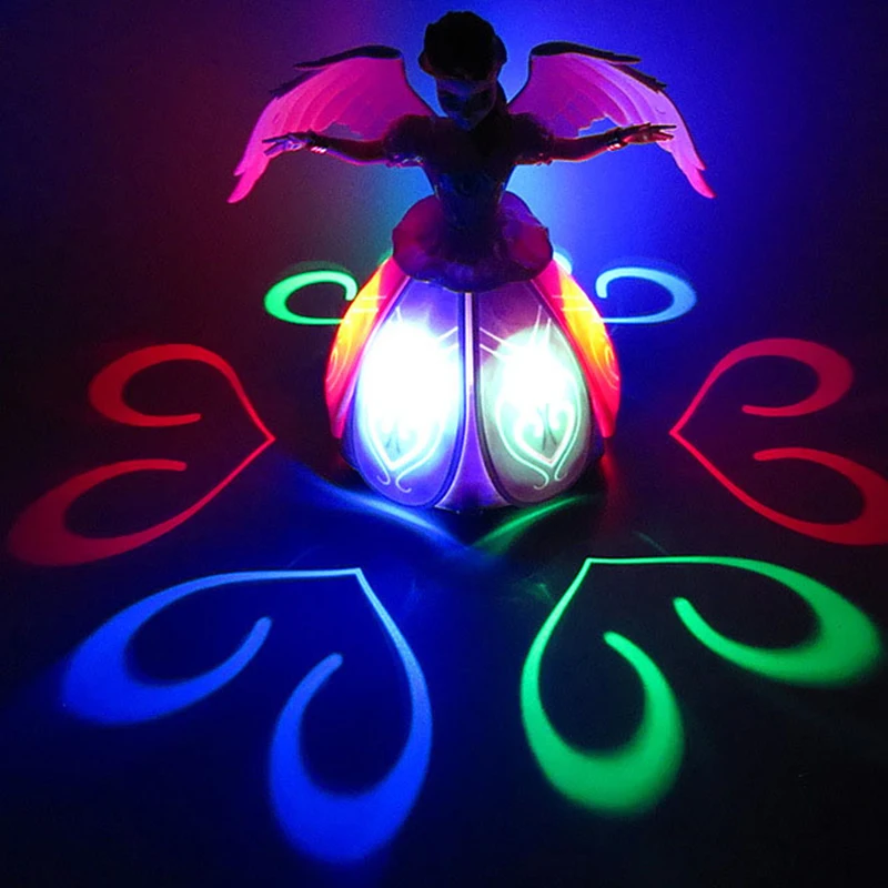 Электрическая танцевальная игрушка Эльза Анна Кукла с крыльями экшн фигурка