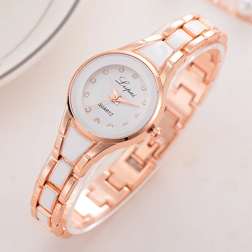 

Women Watches Alloy Crystal Wristwatches Women Dress Watches Gift Women Gold Fashion Luxury Quartz Watch