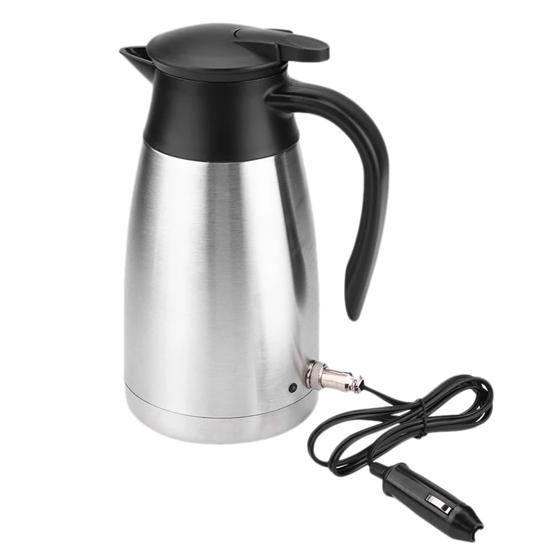 

1000Ml 12V/24V Car Heating Kettle Stainless Steel Electric Heating Cup Kettle Water Heater Kettle for Car Truck