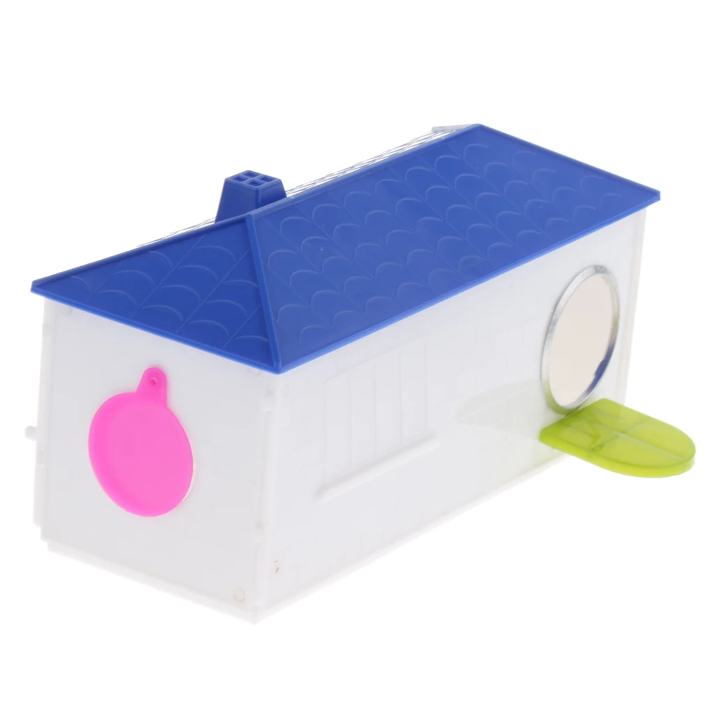 Маленькая пластиковая клетка для домашнего разведения гнездо птиц попугаев