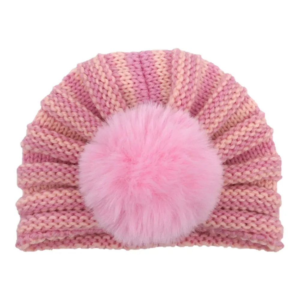 

Baby Hat Bows Turban Girl Headbands Newborn Kids Headwear Elastic Knitting Children Headwraps Infant Toddler Hair Accessories