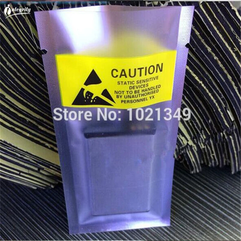 

Integrity 10.5x17cm 200pcs/lot Anti Static Shielding ESD Anti-Static Pack Open Top Waterproof Self Seal Antistatic Storage Bag