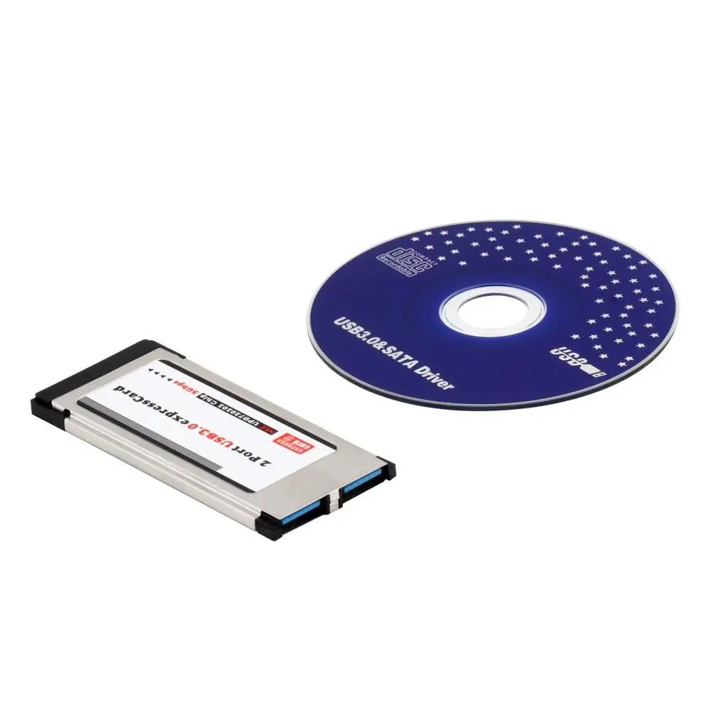 Экспресс карта Expresscard на USB 3 0 2 портовый адаптер с SATA драйвером для разъема 34 мм/54