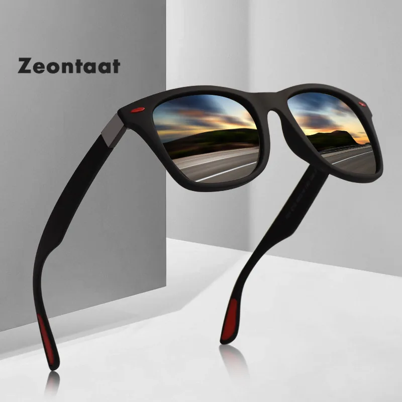 Новые квадратные солнцезащитные очки Zeontaat 2020 Мужские поляризационные Ретро