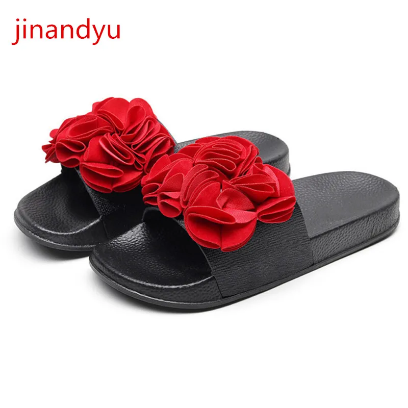 

Beach Shoes Ladies Sandals Summer Women Casual Slippers Fashion Flower Slipper Sliders Shoes Outdoor Flat Sandals Woman Flats