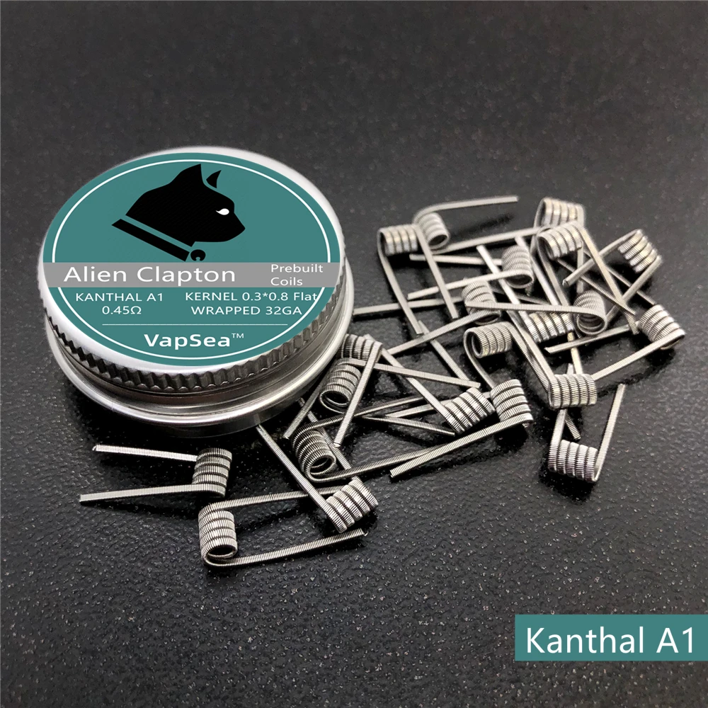 Предварительно Построенная катушка для вейпинга плавленые катушки Clapton Alien Clapton Premade Coil Vape A1 SS316L NI80 для RDA RTA распылитель Mod нагревательный провод
