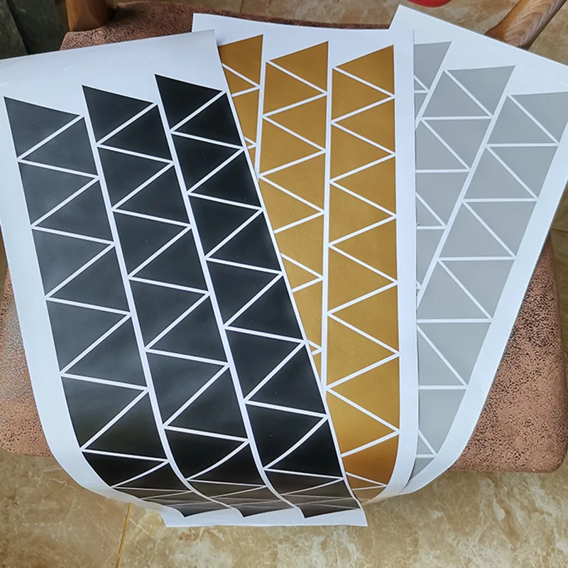 Маленькие треугольники настенные Стикеры для маленьких мальчиков Наклейки