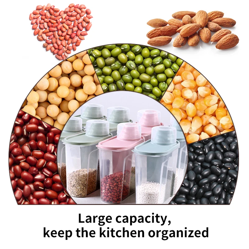 Полипропиленовый ящик для хранения продуктов пластиковый прозрачный контейнер