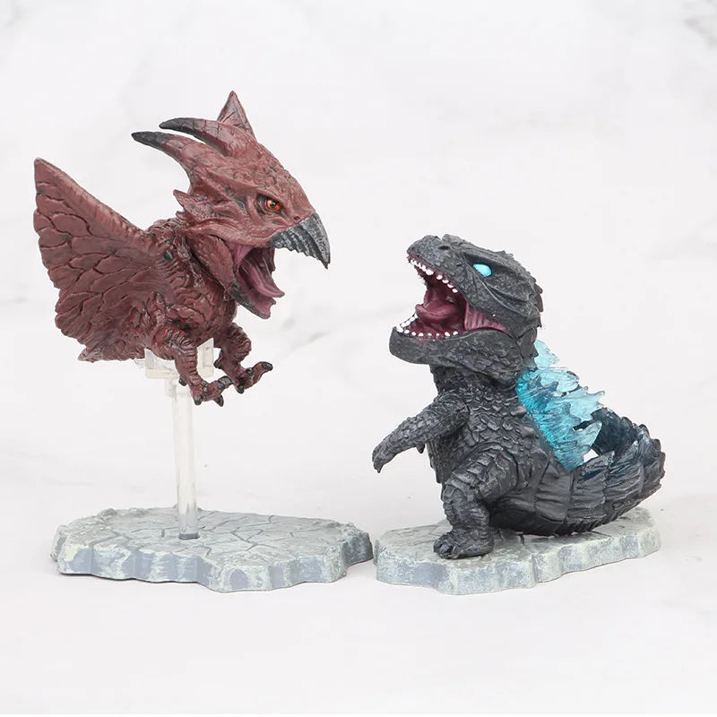 7 шт./компл. BANDAI 3-10 см машина король Годзилла гидраха Трицератопс динозавры ПВХ