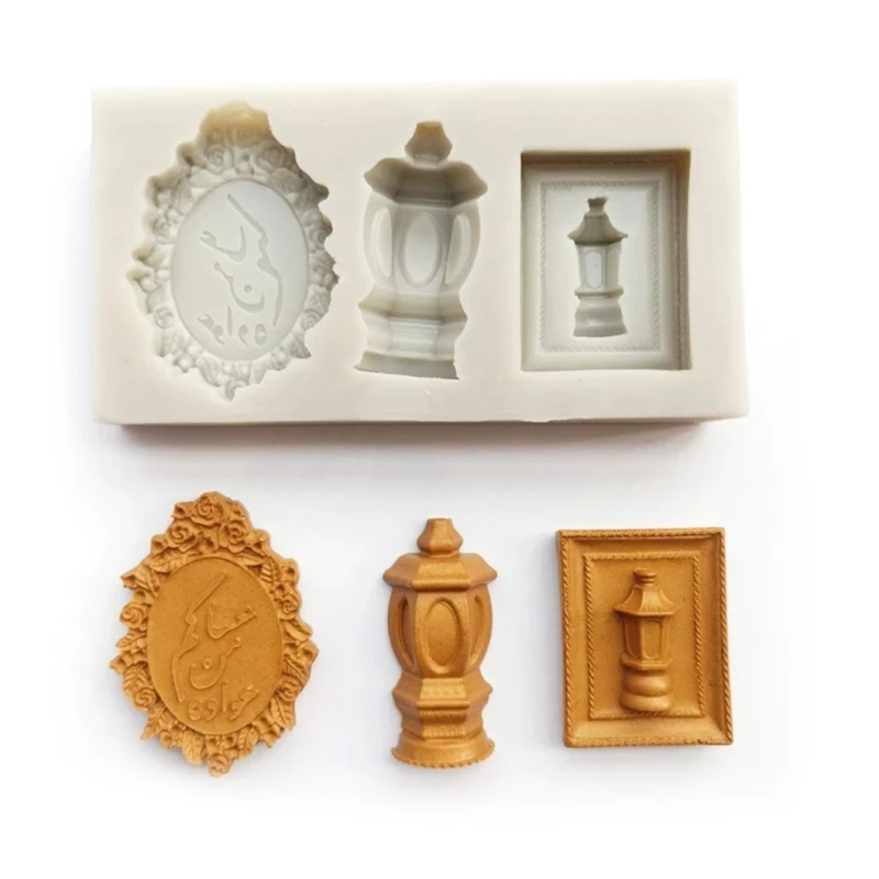 ИД Мубарак арабский шрифт Луна силиконовая форма для торта помадка шоколад