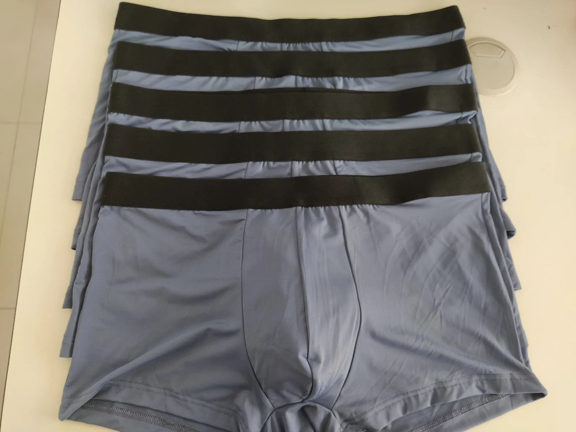 5Pcs/Lot Men's Underwear Ice Knife Deer Feet Solid Color Fresh Soft Comfortable Underwear Factory Wholesale And Customized