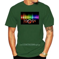 new men t shirt hot sale sound activated led light up and down flashing equalizer el for rock disco party dj tee women