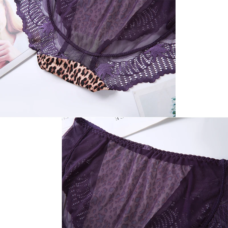 Julexy XXL-6XL, леопардовые женские трусики с высокой талией, плюс размер, сексуальное кружевное нижнее белье, сетчатые трусы, Прозрачное нижнее белье, трусики