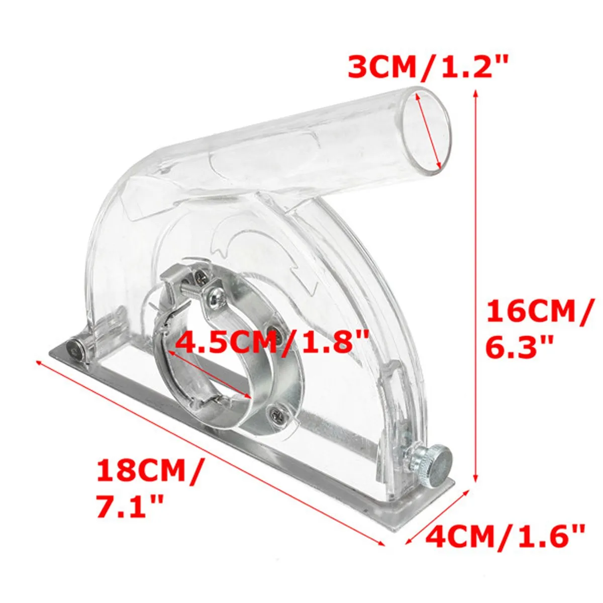 Прозрачная абразивная Пылезащитная Крышка для 45 угловых шлифовальных машин и 3/4/5