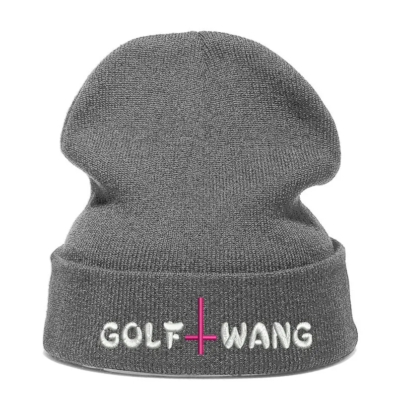 Beanie шляпа Skullie Кепки смутная зима вышивка в стиле панк Для мужчин Для женщин подростков уличных танцев забавные персонализированные пользовательские принадлежности для гольфа