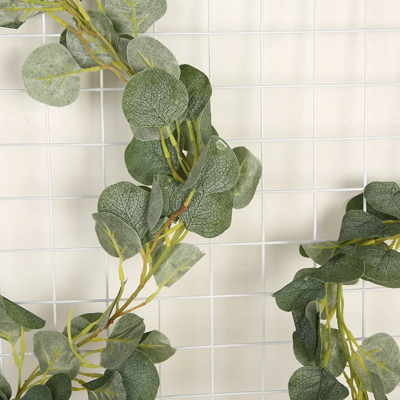 Искусственные листья эвкалипта гирлянда из листьев лоза искусственные растения