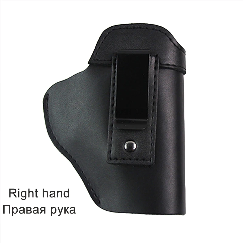 Right hand Кожаный скрытый чехол-Кобура Для Пистолетов Glock 17 19 22 26 Beretta M92 Sig Sauer P226 cz75 Glock Arisoft Пистолетная обойма - Цвет: Right hand