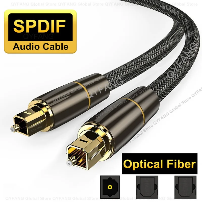 Cable óptico SPDIF de Audio Digital, Cable de fibra óptica para SONY...