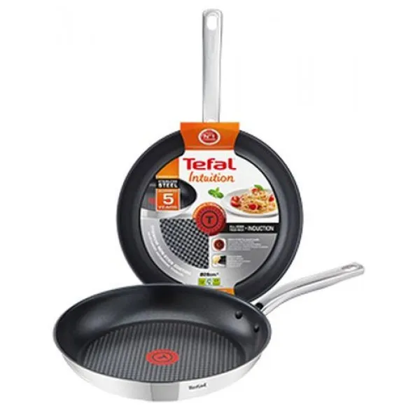 Сковорода tefal intuiton ss2 a7030615 круглая 28см ручка несъемная (без крышки) черный (2100102547) |