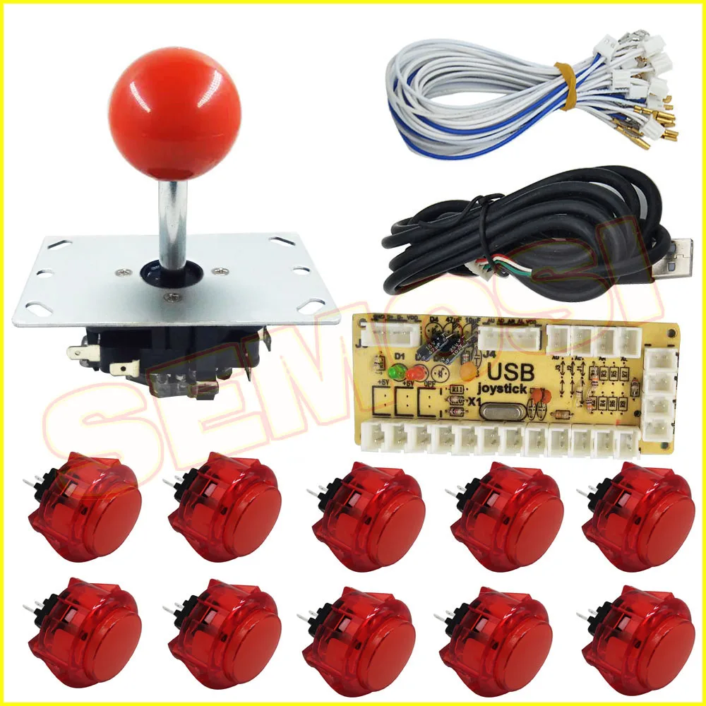 2 игрока джойстик с нулевой задержкой аркадный сделай сам светодиодный USB