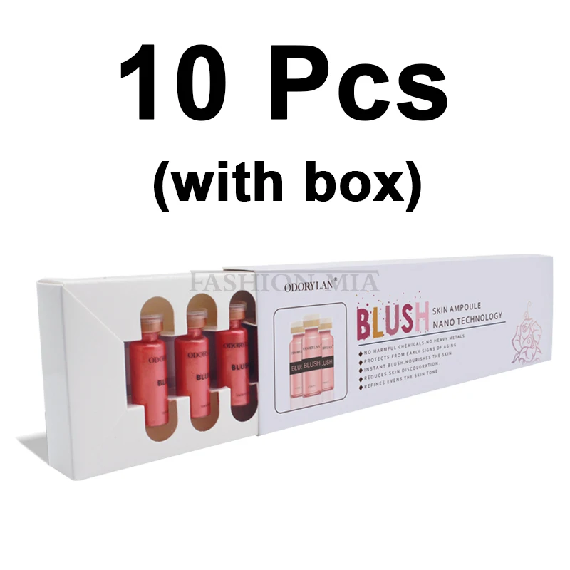 

Korean Makeup 10pcs Blush BB Cream Glow Ampoule Facial Rosy Brightening Serum for Facial Microneedling Mesotherapy Treatment