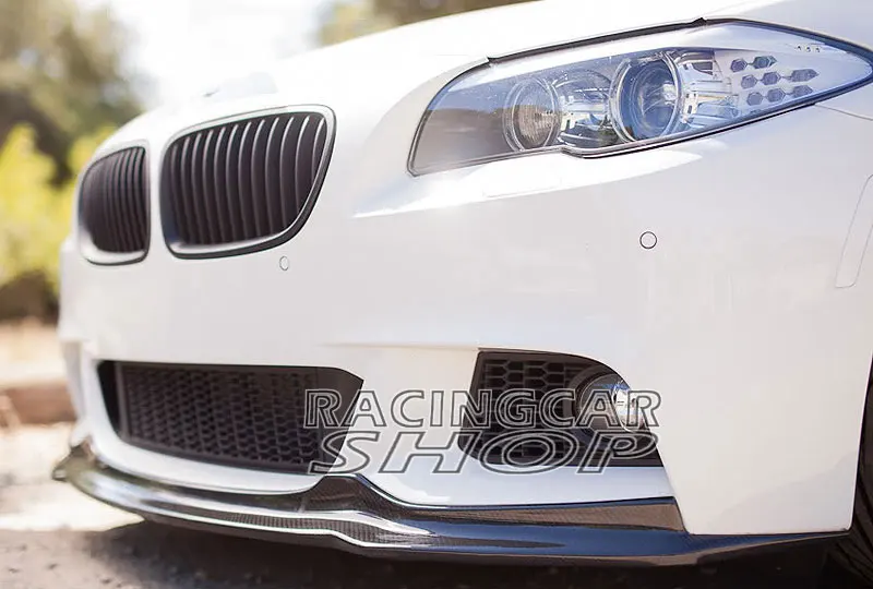 Передний спойлер из углеродного волокна AK Style для BMW 5 SERIES F10 MTech Msport Бампер 2011UP