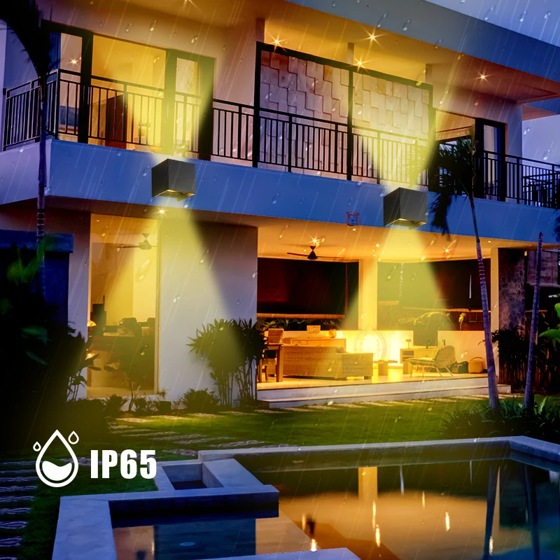 Современный 12 Вт светодиодный настенный светильник водонепроницаемый куб