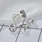 Серебряное кольцо из нержавеющей стали, двойное Открытое кольцо с бамбуком, кольцо с сердцем и улыбкой для вечеринки для женщин и мужчин, бижутерия для свадьбы, Дня Святого Валентина, подарки